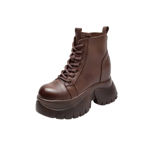 Retro Zipper Martin Boot