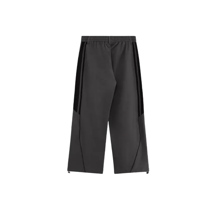 Basics Contrast Color Nylon Casual Pants-5