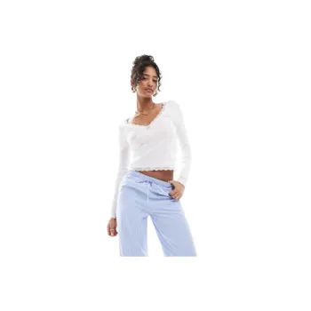 Fashionable Skin friendly 1*1 Rib Fabric T Shirt Women