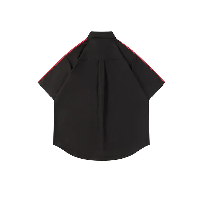 Comfortable Simple Letter Shirt-1