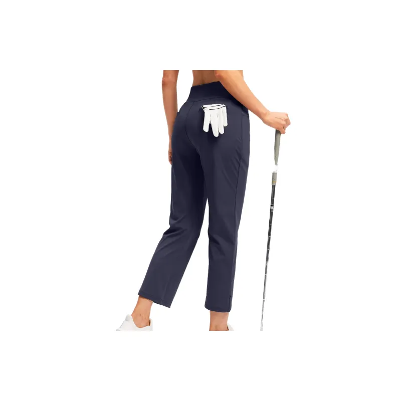 Casual Plain Polyester Sports Pants Women-11