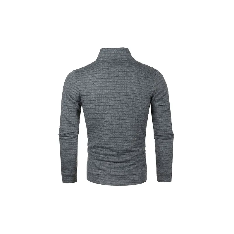 Zipper Casual Blended Synthetic Fabrics Sweatshirt-6