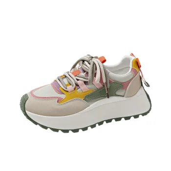 Sporty Contrast Color Chunky Sneakers