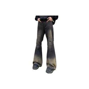 Loose Straight Wide Leg Washed Jeans