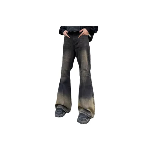 Loose Straight Wide Leg Washed Jeans