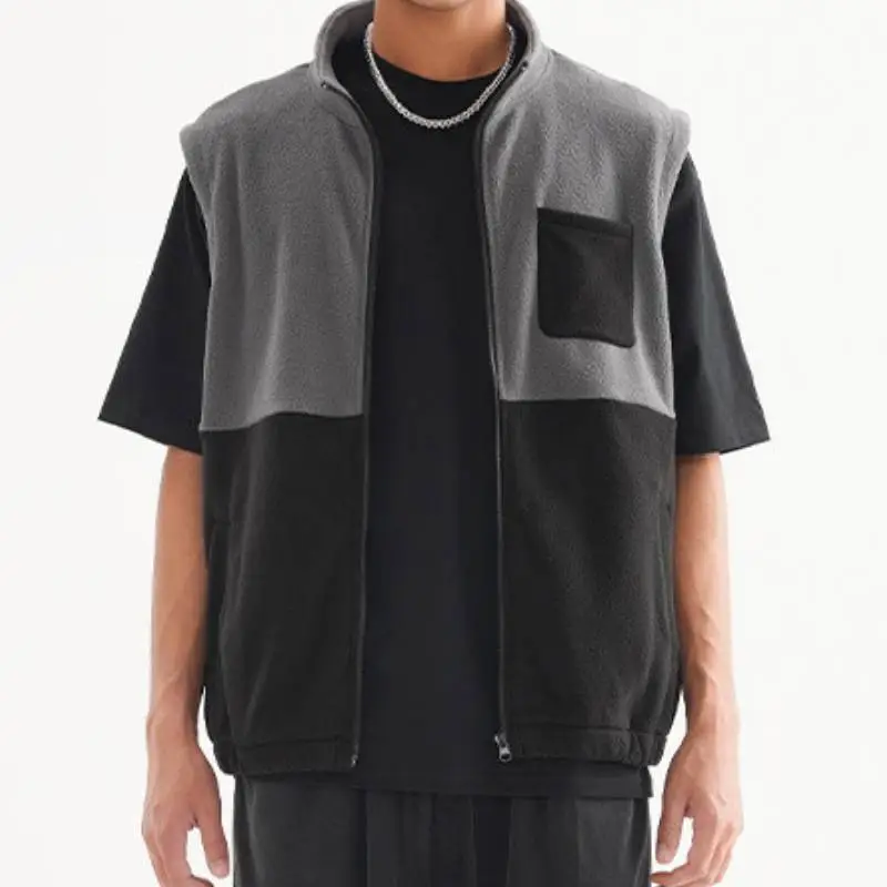 Fashionable Contrast Color Polyester Vest-2