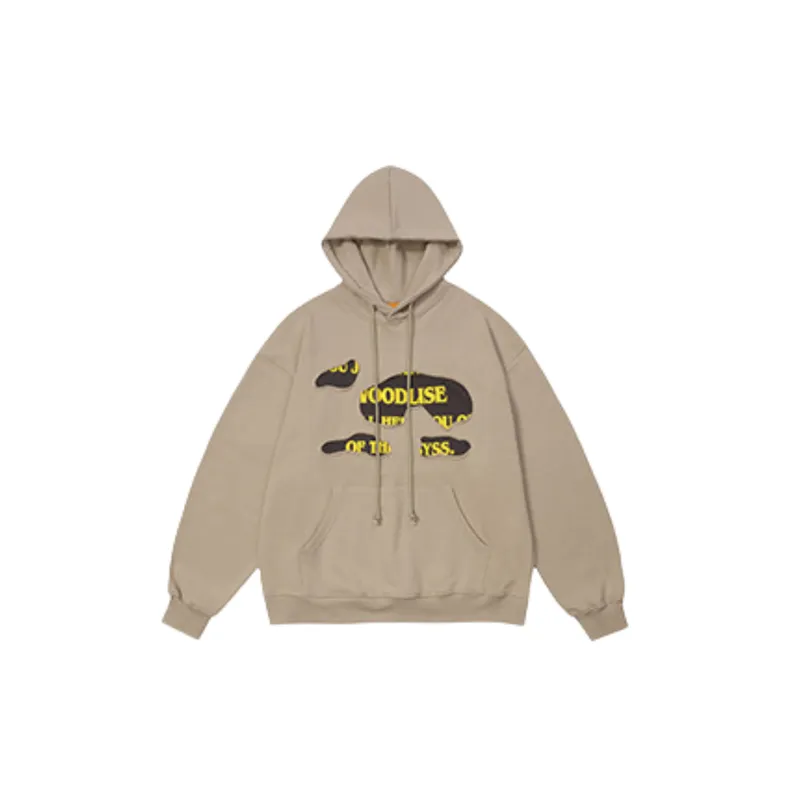 Heavy Thickened Terry Wear Letter Printed Hoodie-2