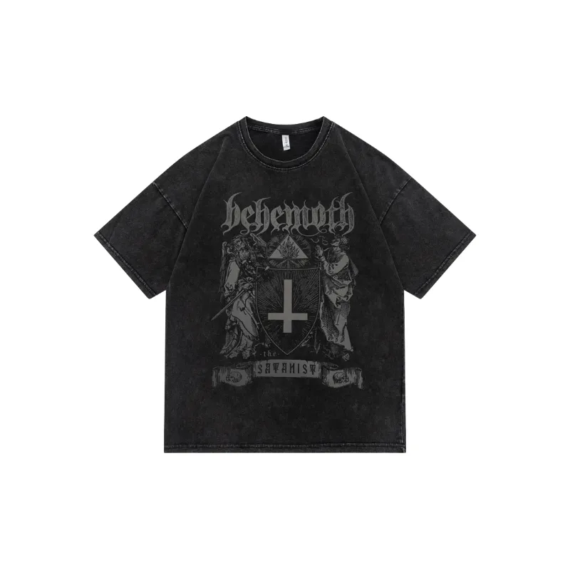 Basics Loose Cotton Blended Fabric T Shirt Unisex-0
