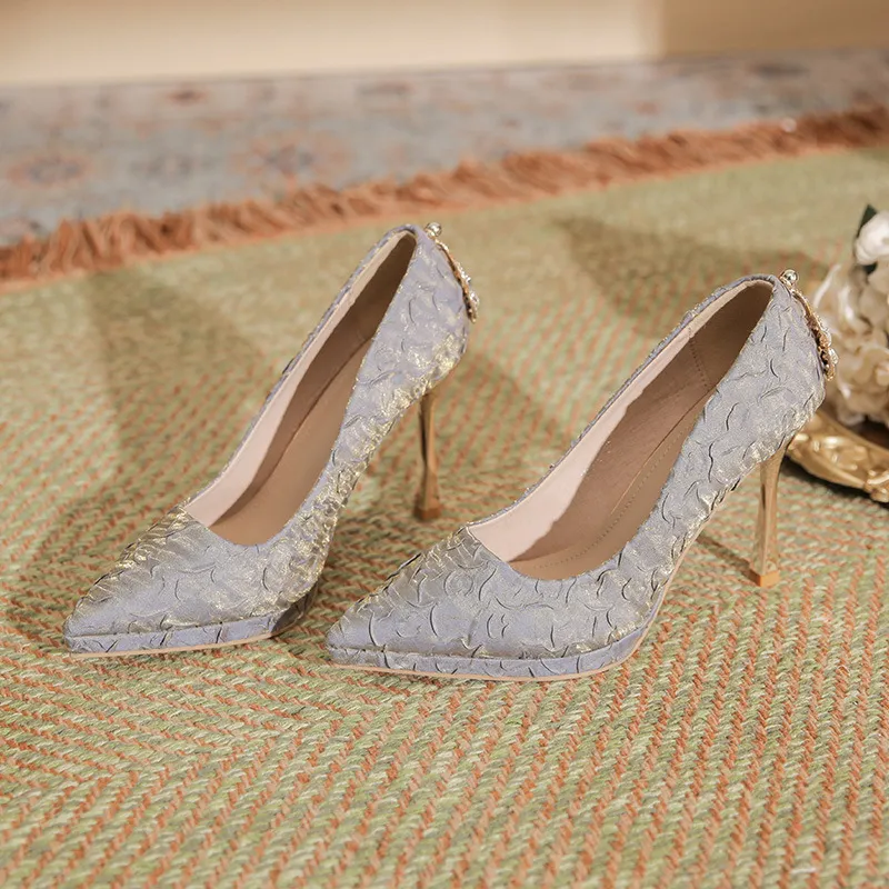 Elegant Rhinestone High Heels-7
