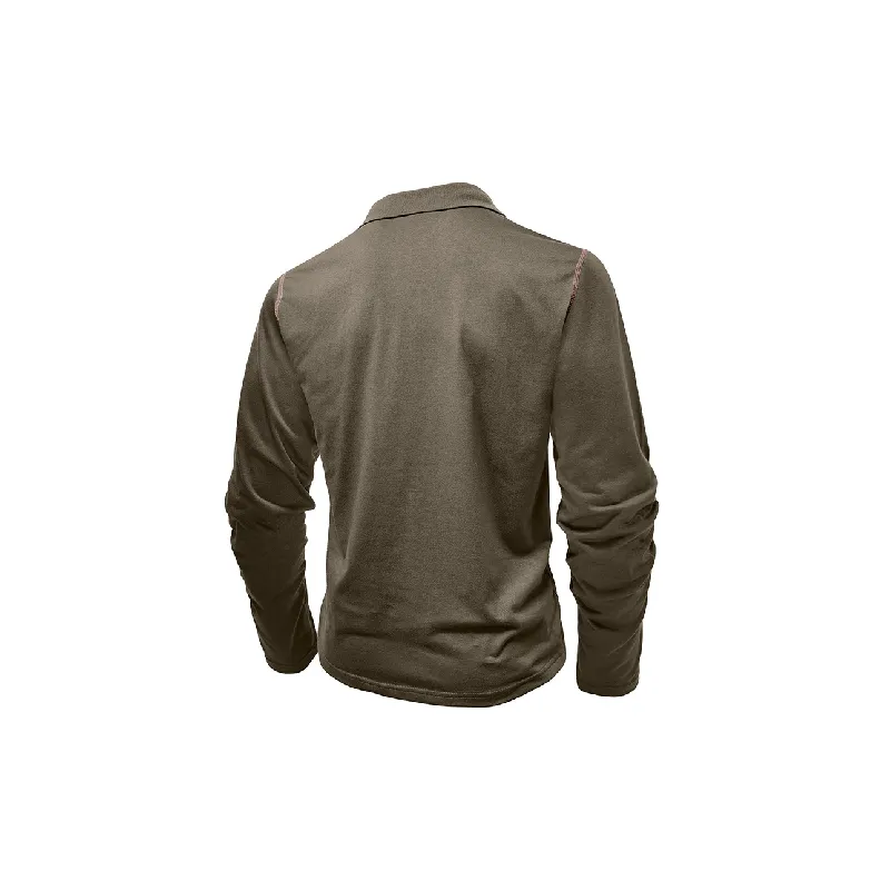 Fashionable Long Sleeve Polo-7