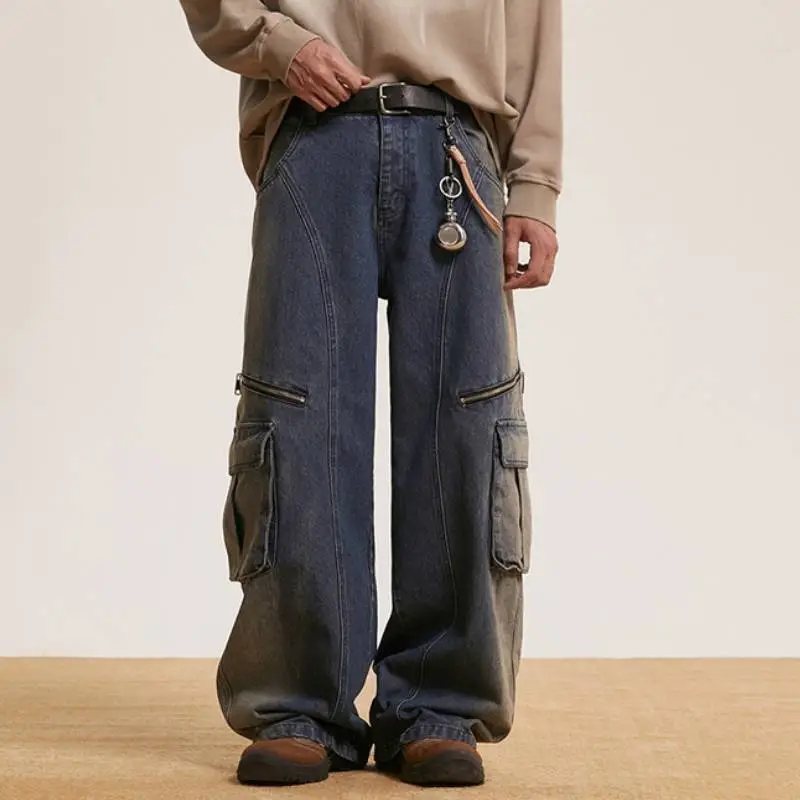 Retro Loose Cargo Pants-3