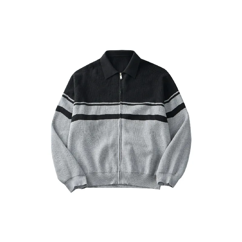 Simple Contrast Color Modal Knitwear-2