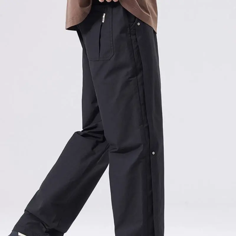 Straight Leg Casual Cotton Casual Pants-7