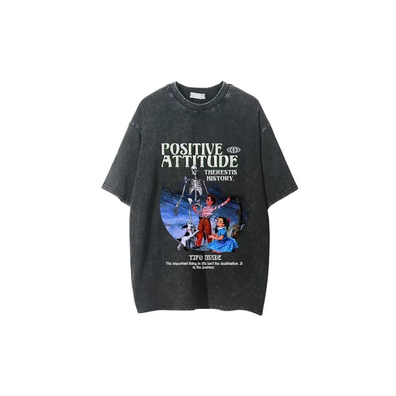 Loose Casual Cotton Blended Fabric T Shirt-7