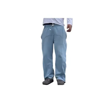 Retro Simple Loose Blended Synthetic Fabrics Casual Pants