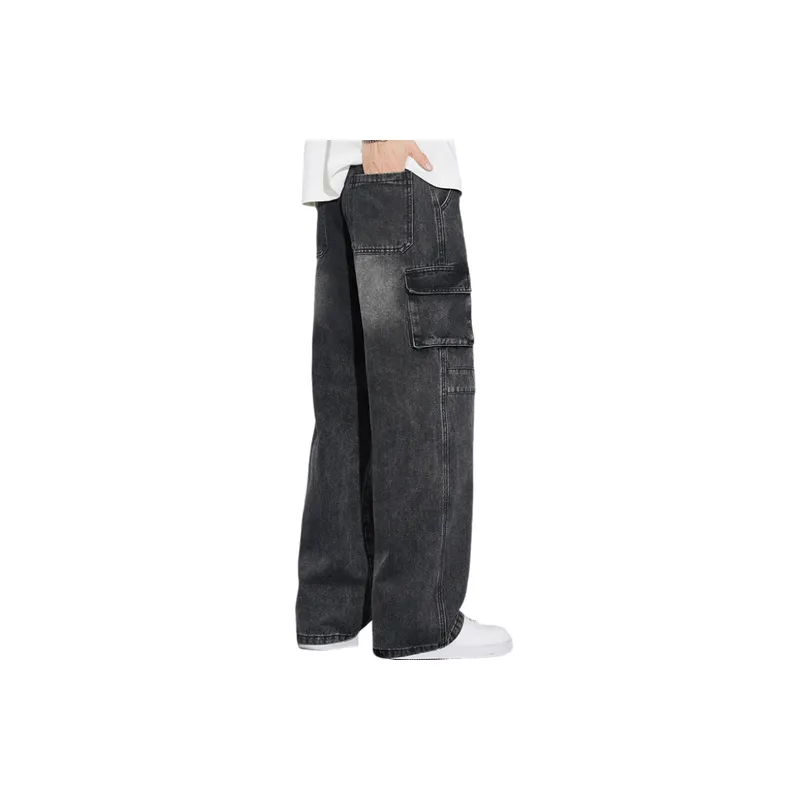 Loose Straight Leg Jeans-5
