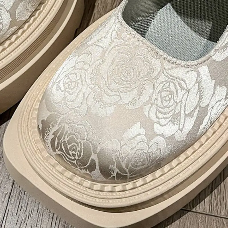 Retro Floral Mary Jane Shoes-6