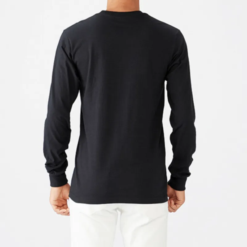 Casual Long Sleeve Cotton T Shirt-5