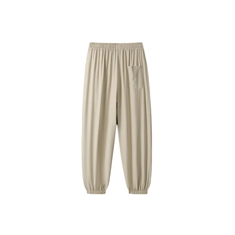 Sporty Loose Polyester Casual Pants-7