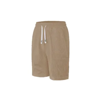 Casual Loose Waffle Checks Sports Shorts