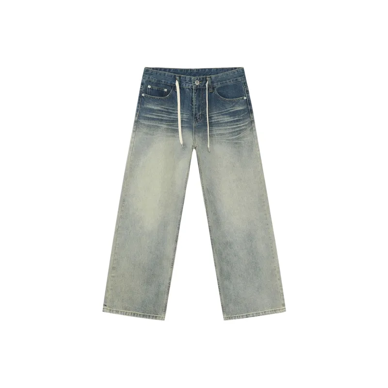 Retro Straight Leg Jeans-0