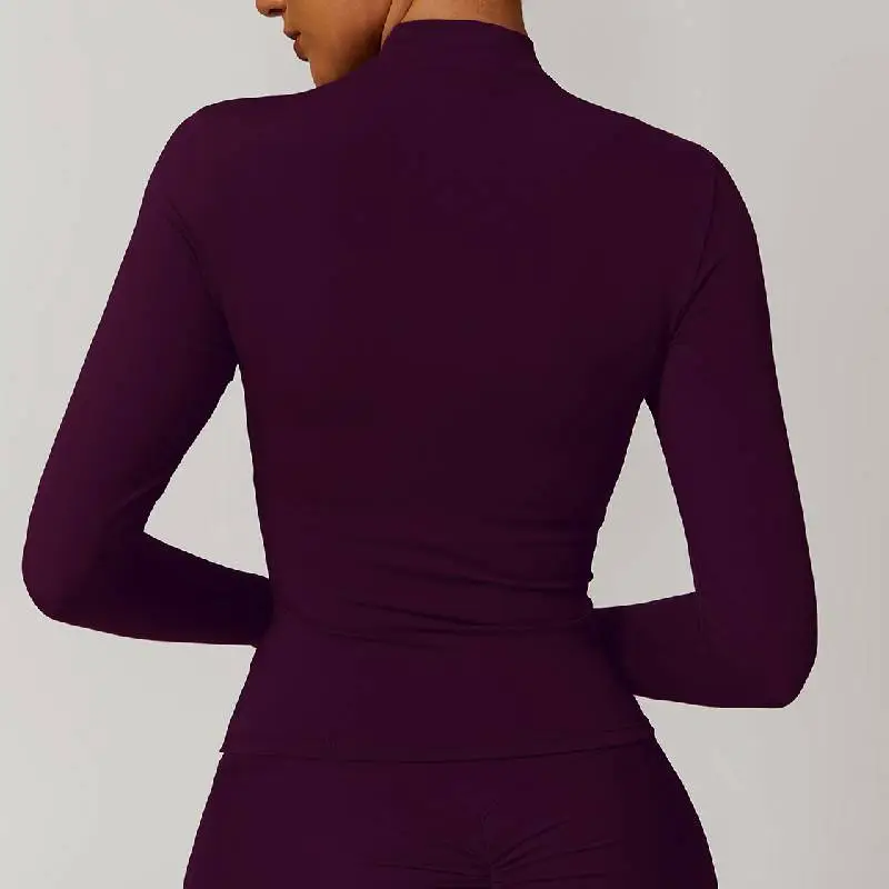 Casual Softness Long Sleeve Fitness Clothing Women-3