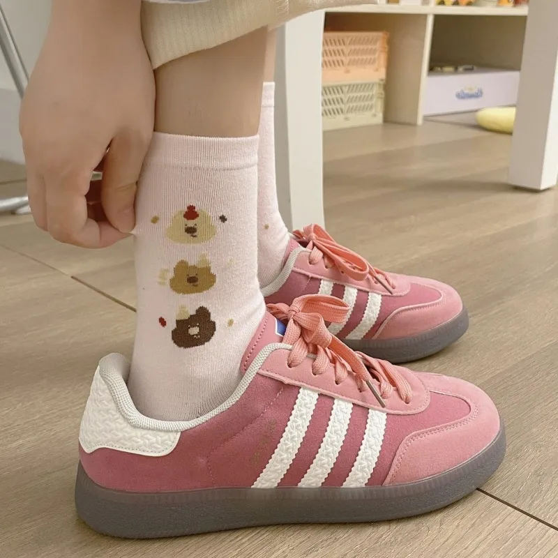 Basics Simple 100% Cotton Mid Calf Sock-2