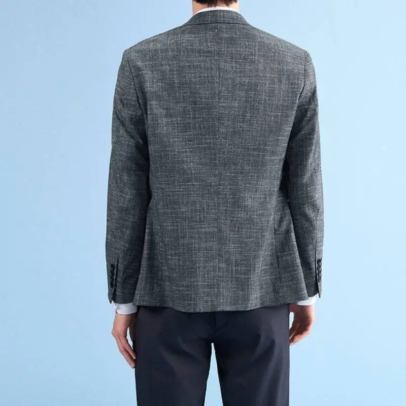 Casual Fashionable Blended Synthetic Fabrics Business Suit-3