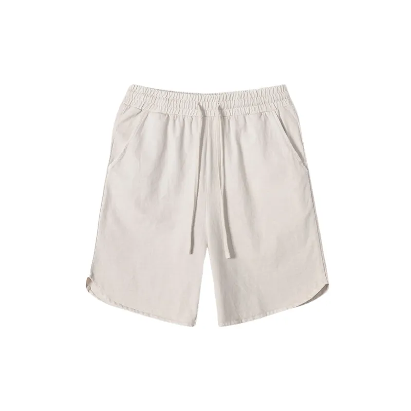 Simple Distress Cotton Casual Shorts-8