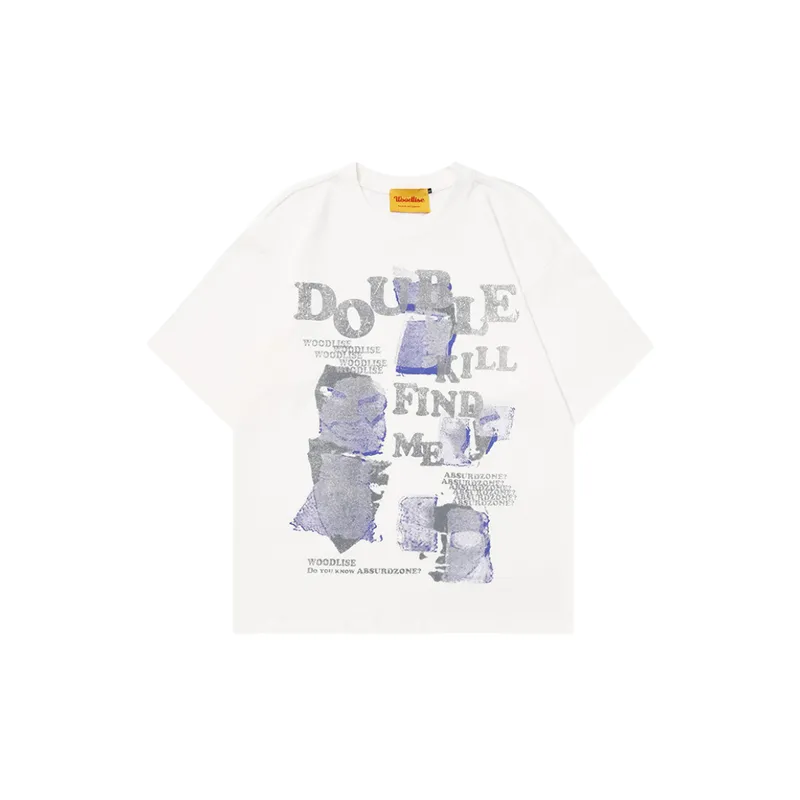 Hip Hop Letter Cotton Half Sleeve T Shirt-4