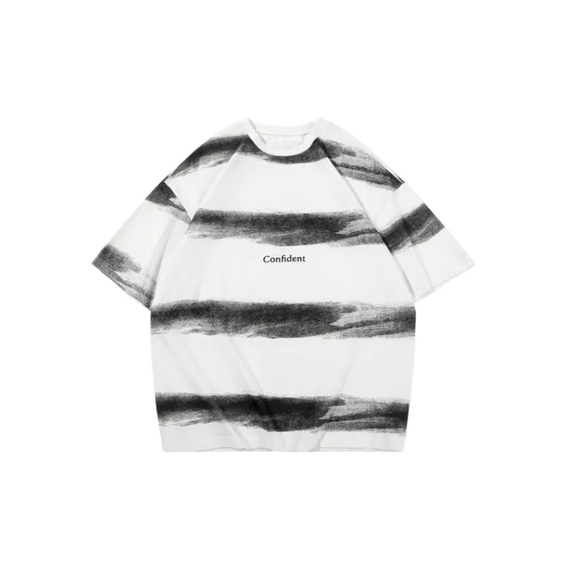 Gradient Trendy Half Sleeved T Shirt-6