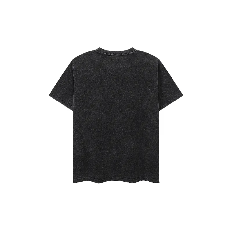 Casual Loose Cotton Blended Fabric T Shirt-1