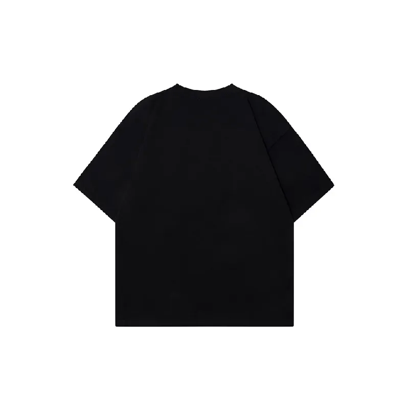 Casual Loose Flowers Cotton T Shirt-1
