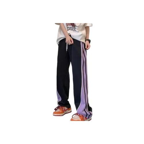 Trendy Striped Splicing Sports Pants