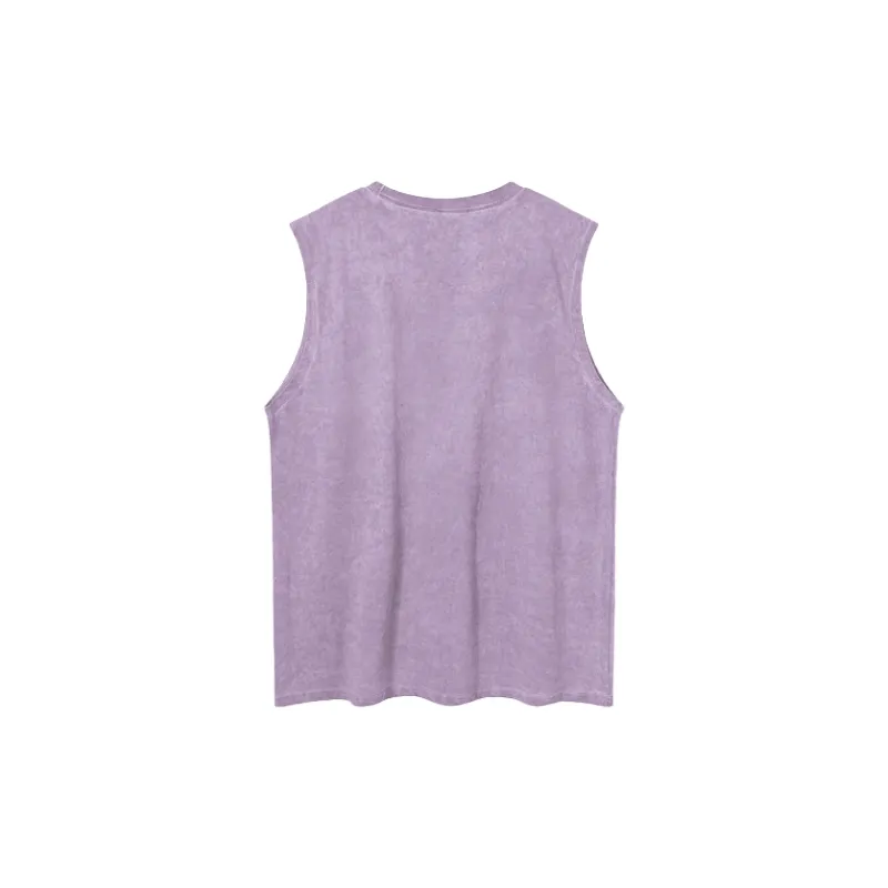 Street Loose 100% Cotton Vest-5