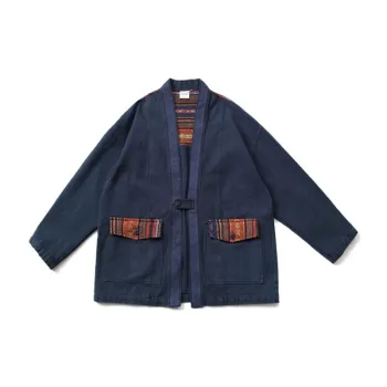 Loose Washed Patchwork Jacket