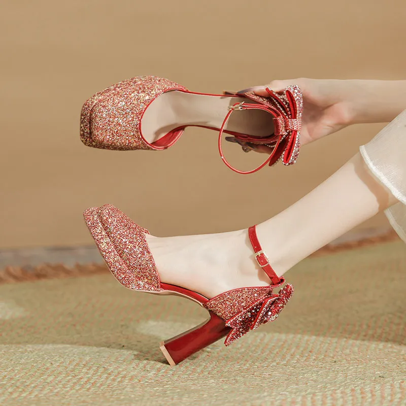 Basics Bow High Heels-14