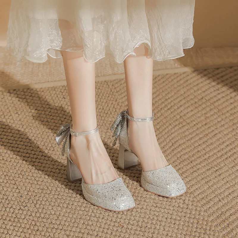 Basics Bow High Heels-8