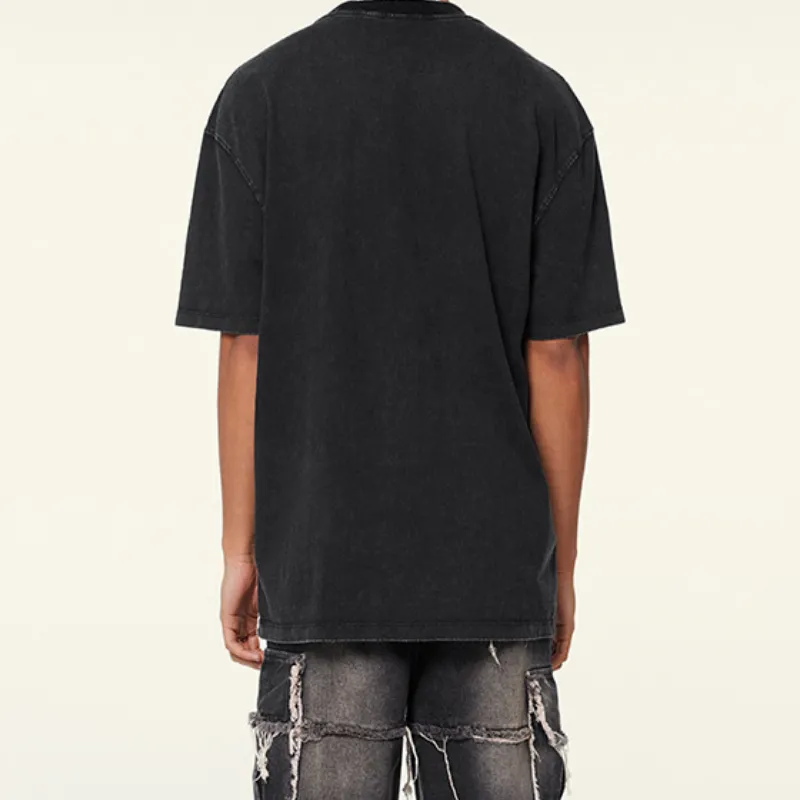 Street Washed 100% Cotton T Shirt-7