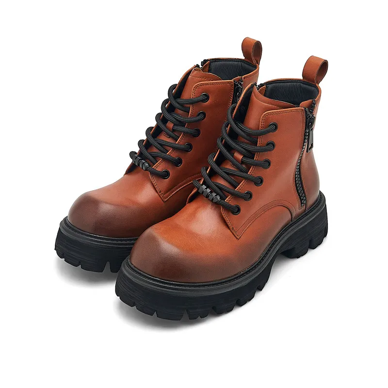 Simple Zipper Martin Boot-2