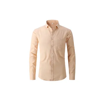 Casual Plain Cotton Blended Fabric Shirt