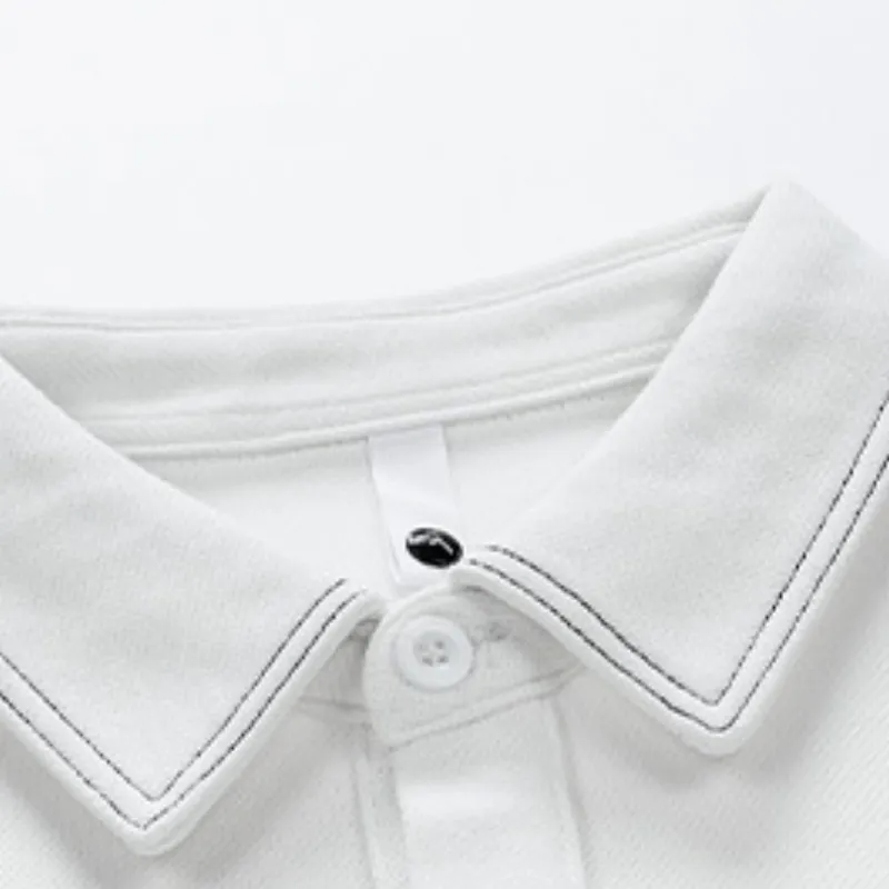 Simple Embroidered Pique Polo-12