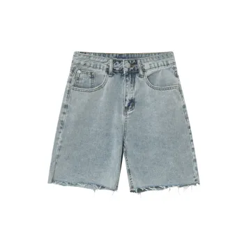 Retro Raw Edge Shorts