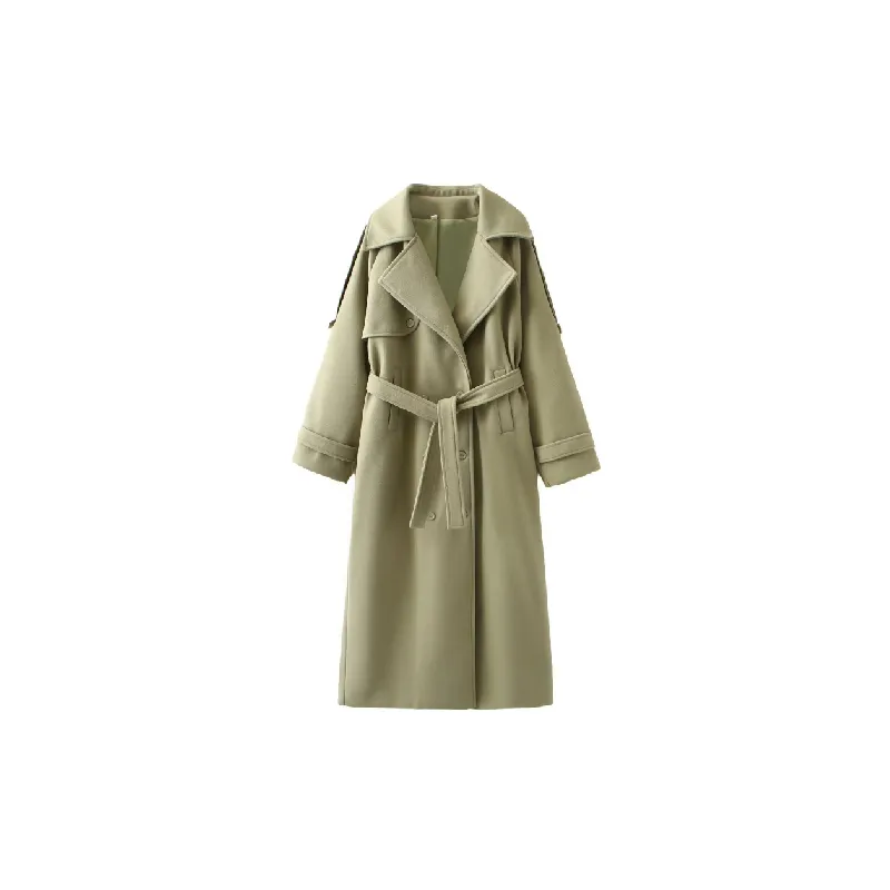 Casual Polo Collar Coat Women-0