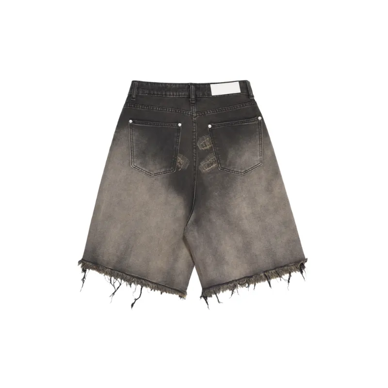 Retro Casual Denim Shorts-1