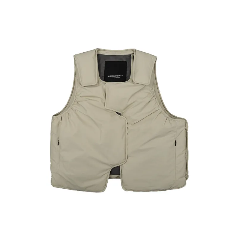 Stitching Pure Color Loose Cotton padded Jacket-0