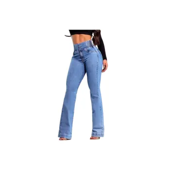 Simple Plain Jeans Women