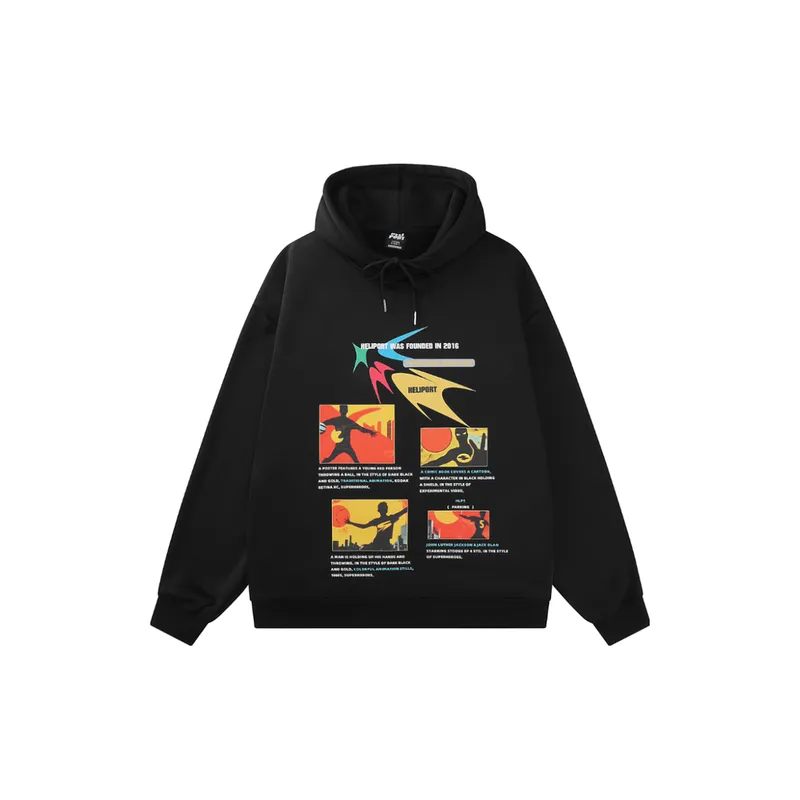 HELIPORT Apron Thermal Imaging Hooded Sweater Loose Fit Hoodie-5