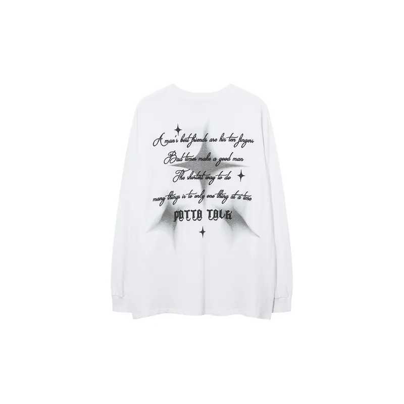 Hiphop Letter Dizzy Long sleeved Sweater-3