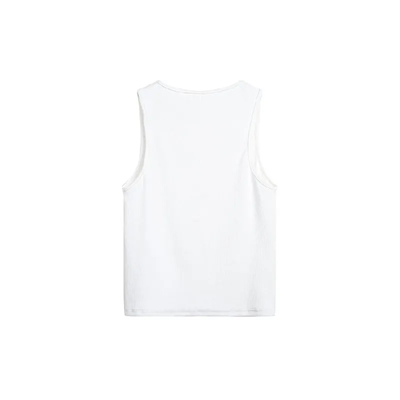 Casual Fashionable Cotton Blended Fabric Vest-1